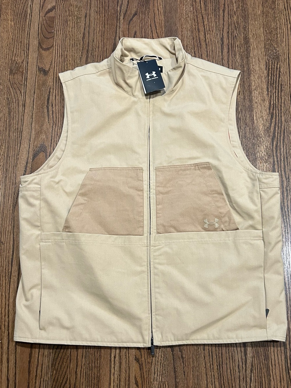 Under Armour Expanse Utility Vest Men’s XL NWT Tan UA Storm Water Repellent